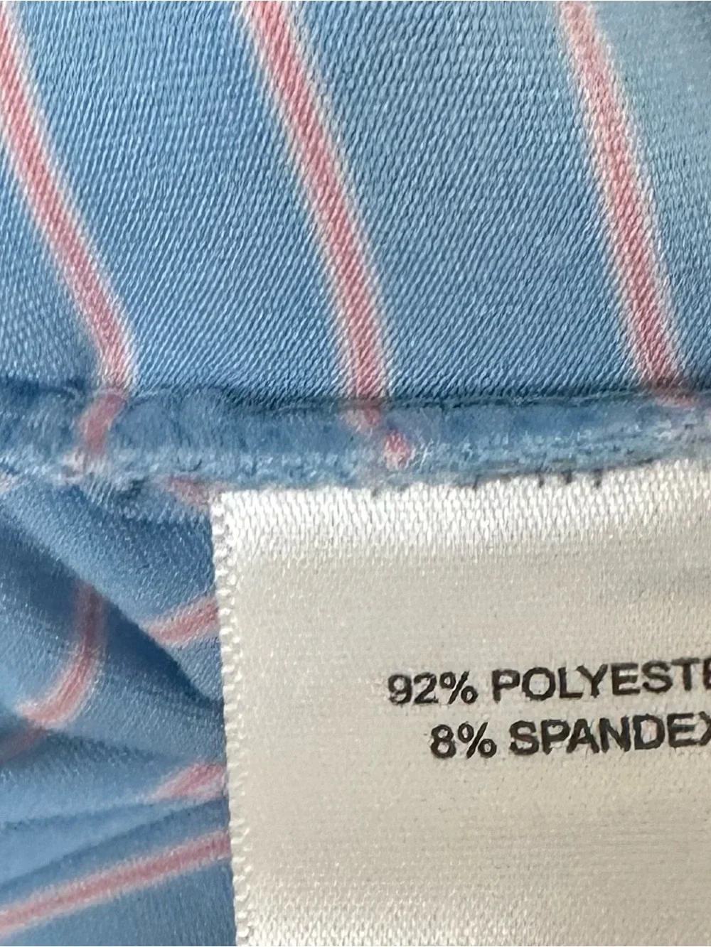 Men's Light Blue Striped Polo Shirt - Picture 5 of 6